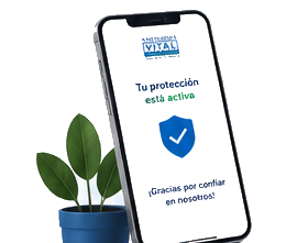 Confirmación de protección activa en celular